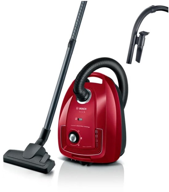 Bosch BGB38RD2 Serie 4 - Stofzuiger met zak - Rood